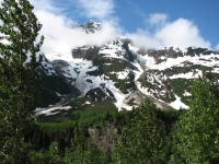 Beautiful mountains along the Cassiar Highway